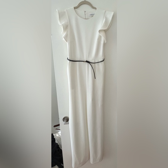 Calvin Klein Collection Jumpsuit in White - Picture 6 of 7
